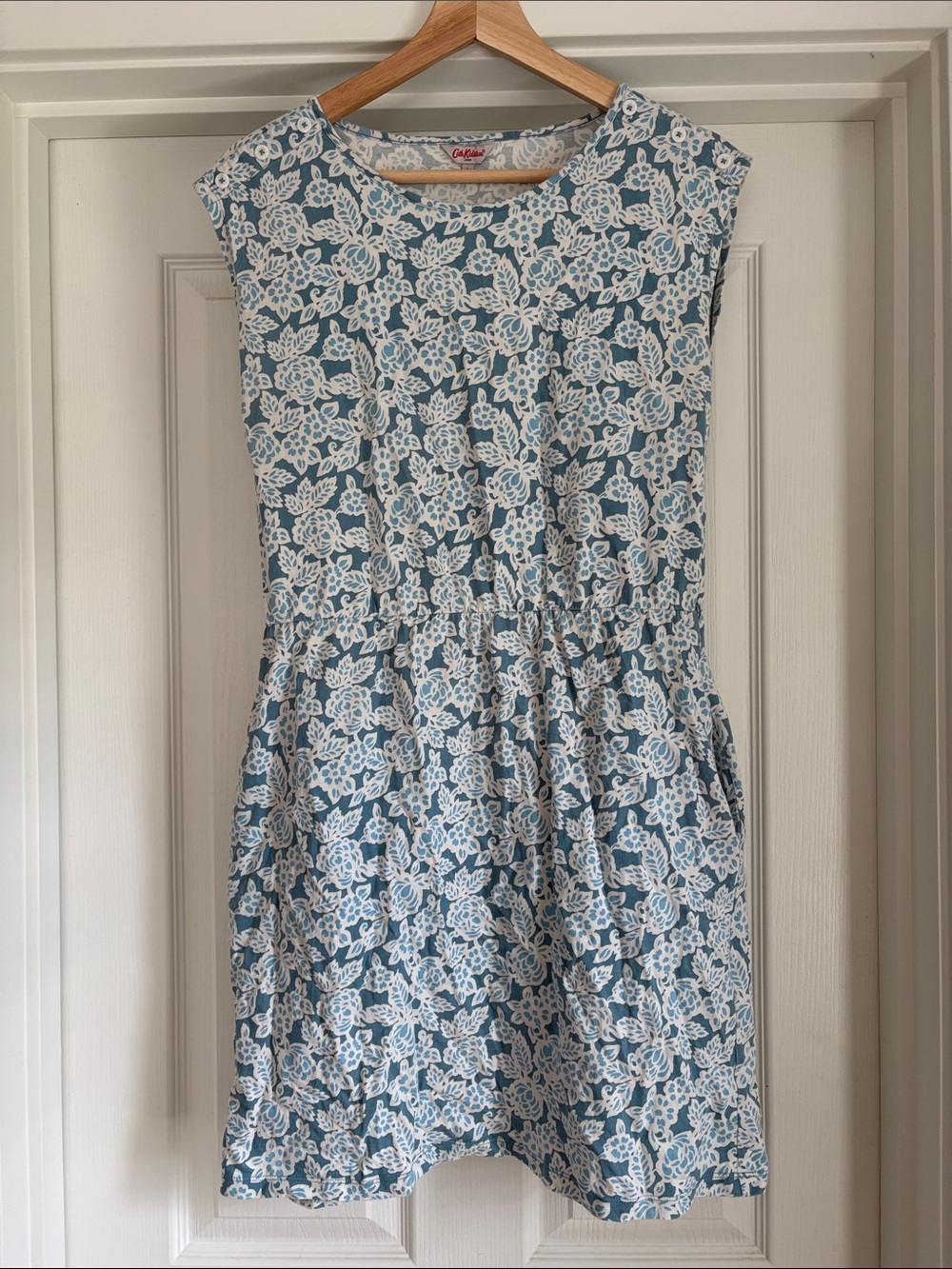 Cath Kidston Light Blue and White Floral Day Dress